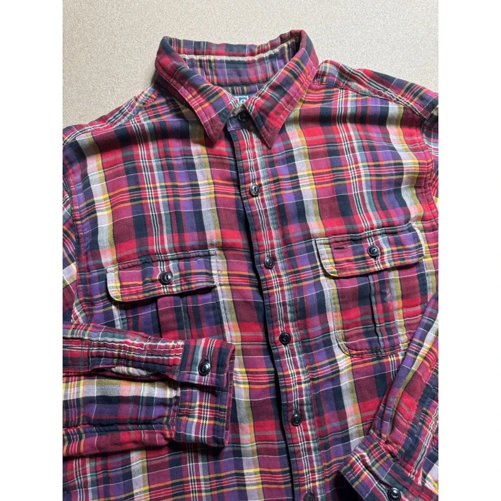 Polo by‎ Ralph Lauren Mens Flannel Plaid Shirt Button Up Long Sleeve